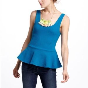 Anthropologie Peplum Ponte Tank sz small